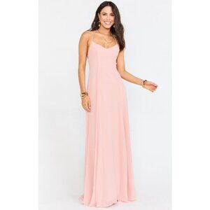 Show Me Your Mumu Godshaw Goddess Gown Rosebud Chiffon Barbie Maxi Dress L